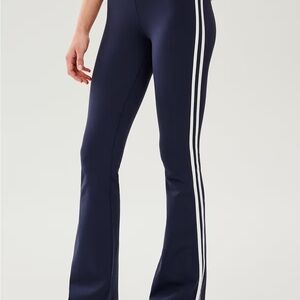 Splits59 Navy Leggings with White Stripes